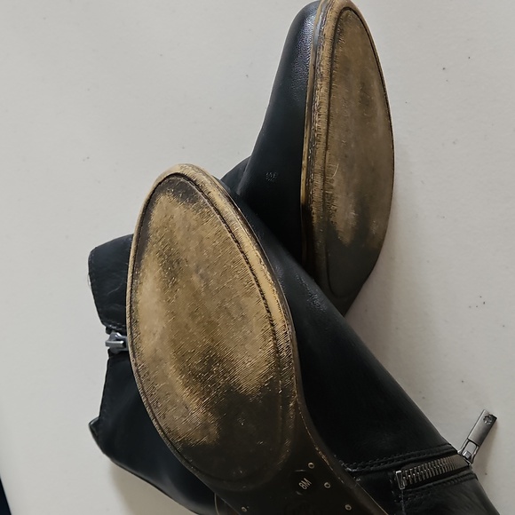 Lucky Brand Black Leather Ankle Boots - Picture 8 of 9